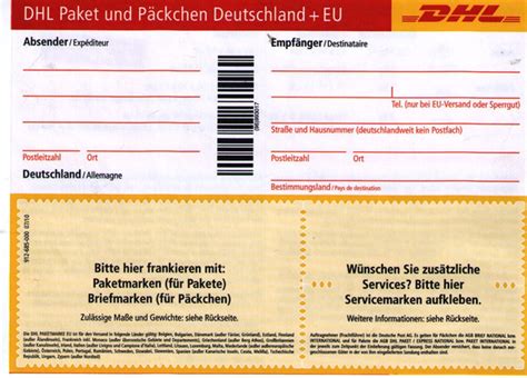 paketschein drucken.